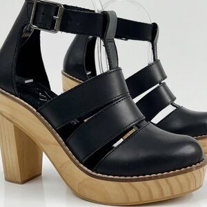 Free People “Mix it Up” Leather Clogs